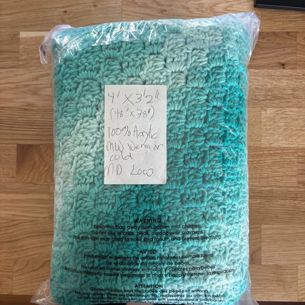 Handmade crochet blanket